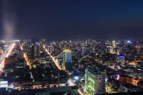 Phnom Penh View from Skybar Editorial Image - Image of phnom, glow: 188886490