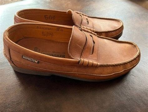 Mephisto Spinnaker Mens Vintage Leather Penny Loafers Gem