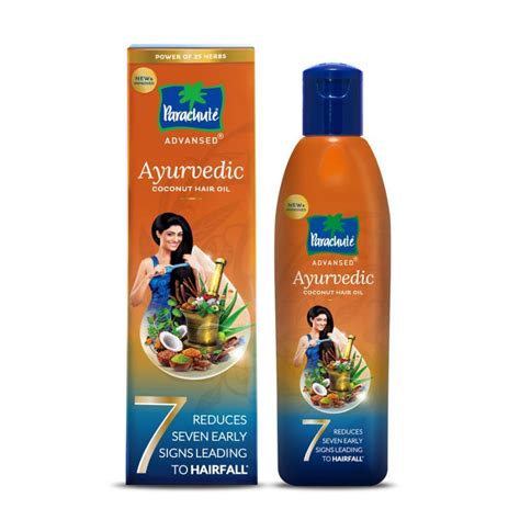 Buy Parachute Advansed Ayurvedic Coconut Hair Oil, Hair Fall Control ...