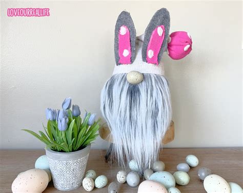 Diy Easter Bunny Gnome How To Make No Sew Sock Gnomes Love Our Real Life