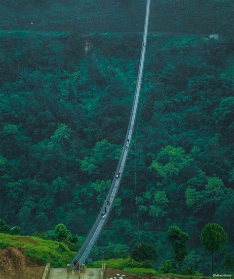 longest suspension bridge  nepal  connects baglung  parbat