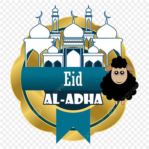 Eid Al Adha Vector Design Images Gold Design Of Eid Al Adha With Goat