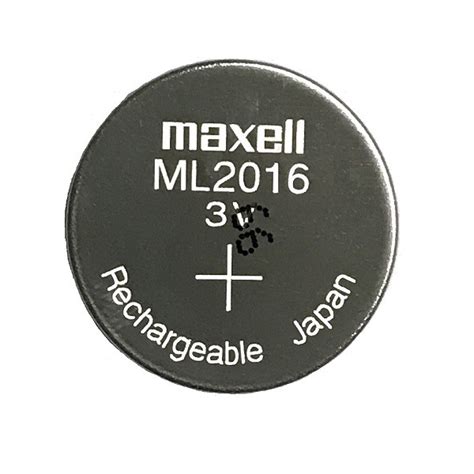 SG Maxell ML2016 Rechargeable Lithium Cell Button Battery 2 Pieces