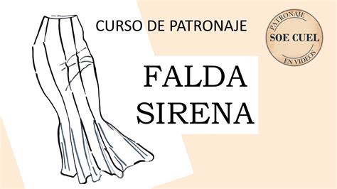 FALDA SIRENA Patrón Curso de Patronaje para Corte de Alta Costura