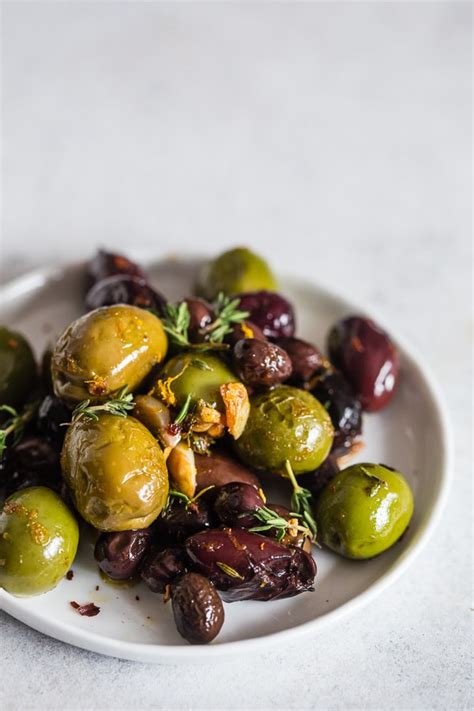 Garlic Herb Roasted Olives Nutmeg Nanny