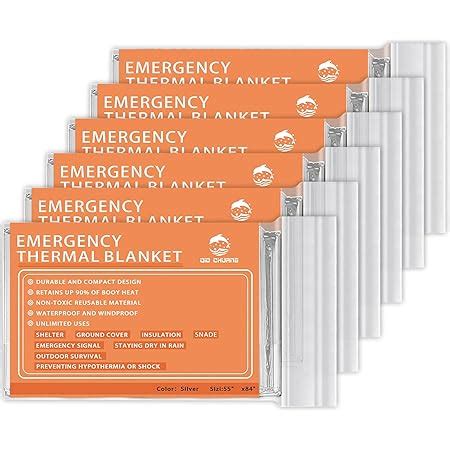 Amazon Emergency Blanket Pack Emergency Foil Blanket