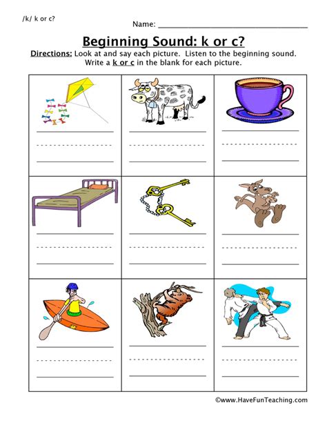 C Vs K Worksheet K And C Phonics Rule Poster By Joelle Erich Teachers D1F