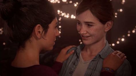 Ellie And Dinas First Kiss Flashback The Last Of Us Part Ii Remastered Youtube