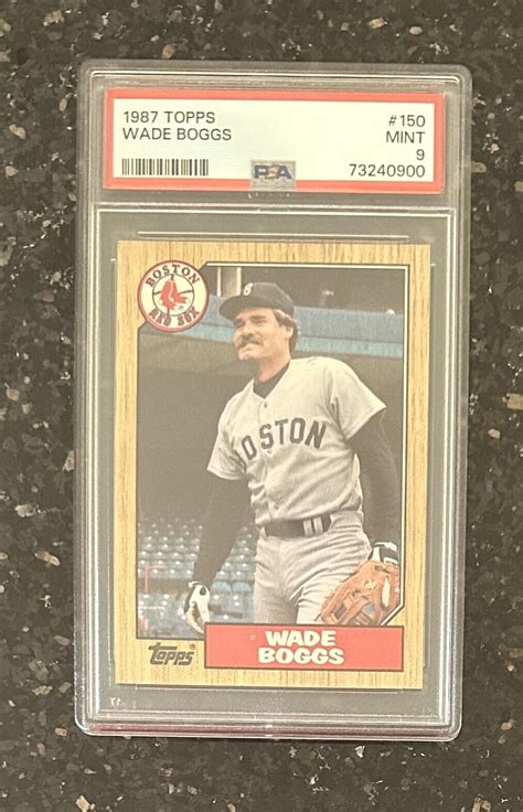 1987 Topps 150 Wade Boggs Boston Red Sox PSA 9 EBay