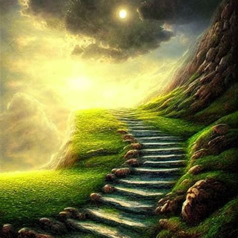 Stairway To Heaven By Puddooo On Deviantart In 2023 Heaven Painting