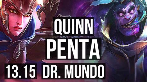 QUINN Vs DR MUNDO MID Penta 16 2 13 Legendary 600 Games EUW