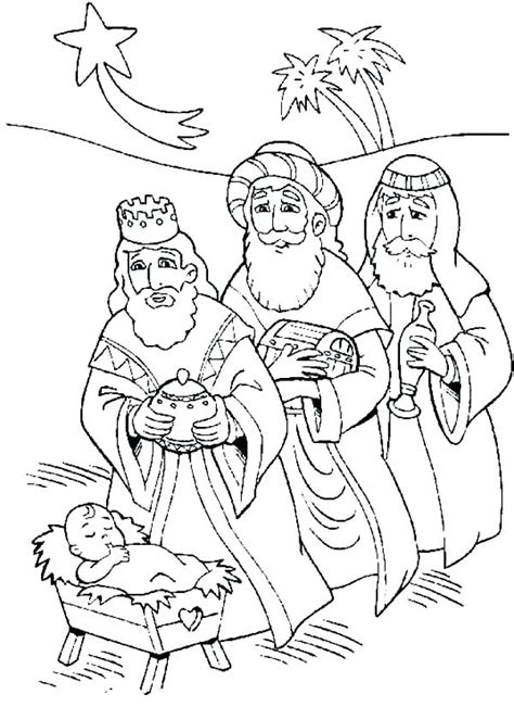 Wise Men Coloring Page At Free Printable Colorings