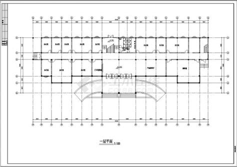 某地三层办公大楼建筑施工图写字楼土木在线