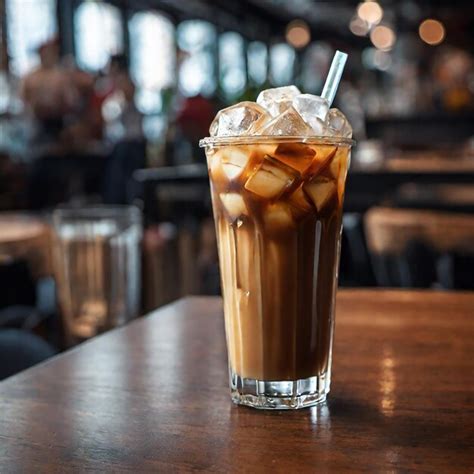 Premium Photo Glass Of Iced Coffee