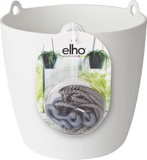 Elho Brussels Hangschaal 18cm Wit Bol