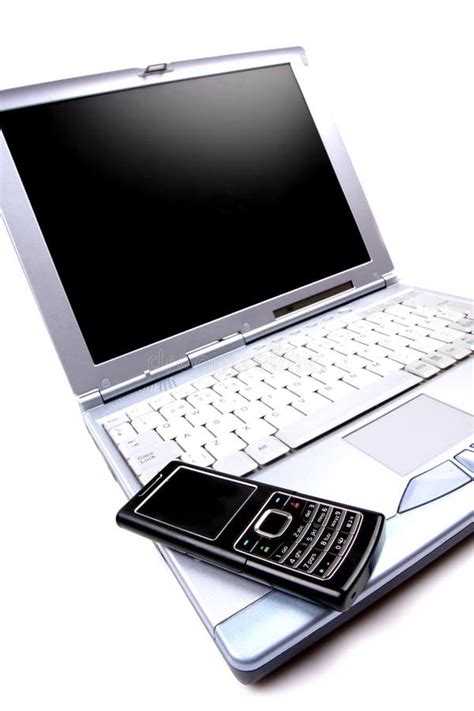 Laptop and mobile phone stock photo. Image of laptop, disk - 5988852