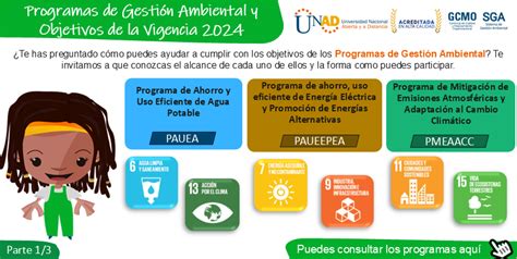 P Ldora Programas De Gesti N Ambiental Y Objetivos De La Vigencia