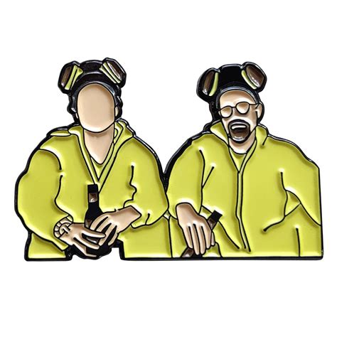 Breaking Bad Walter White And Jessie Pinkman Enamel Pin Lapel Brooch