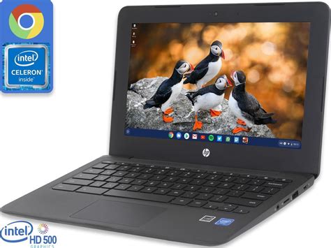 Hp A Chromebook School And Business Laptop Black Intel Celeron N