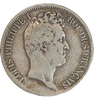 Francs Louis Philippe Ier T Te Nue Tranche En Creux