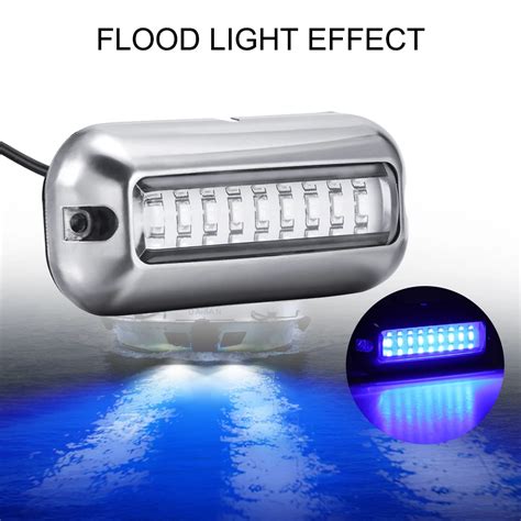 27 Led Stainless Steel Boat Transom Light Underwater Pontoon Marine