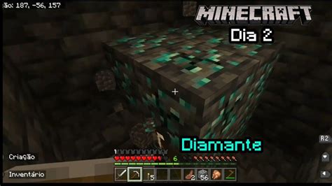 Minecraft Dia Minerando E Achando Diamante Youtube