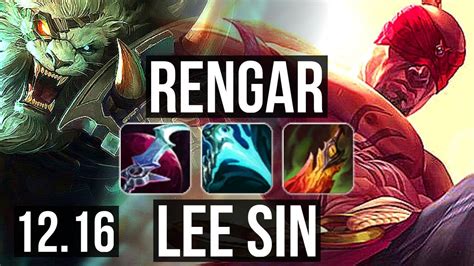 Rengar Vs Lee Sin Jng 4 7m Mastery 13 1 3 2400 Games Godlike