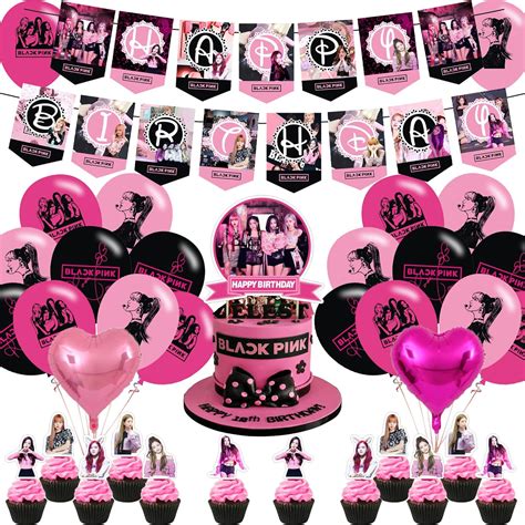 Tuyust Blackpink Party Supplies For Fans Birthday Party Decorations