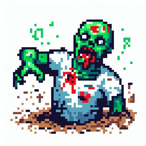 Zombie Pixel Art By Mamaoohid On Deviantart