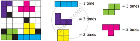 Complete the given rectangle using the given tetromino shapes ...