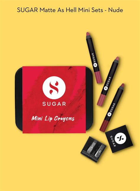 SUGAR Matte As Hell Mini Sets Nude Pack Of 3 KYH1013 Kumari Shoppy