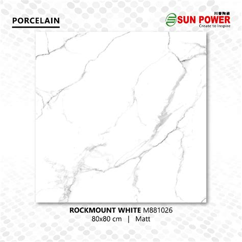 jual granit lantai matt  rockmount white sun power shopee
