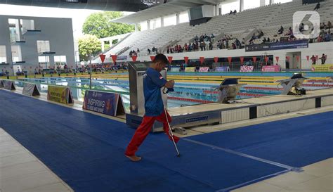 Foto Semangat Atlet Disabilitas Di Kejuaraan Para Swimming