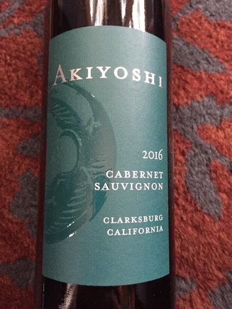 David Akiyoshi Cabernet Sauvignon Usa California Central Valley