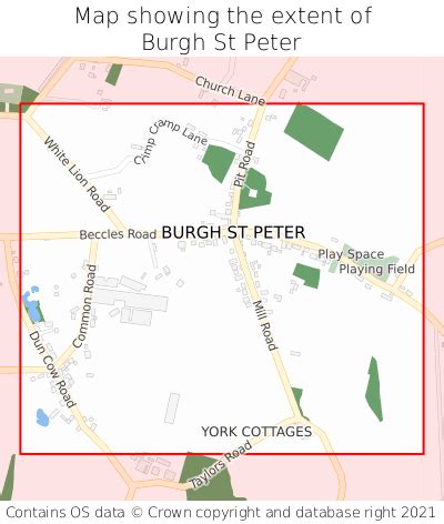 Where Is Burgh St Peter Burgh St Peter On A Map