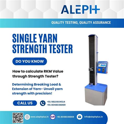 Enhancing Quality Control With Single Yarn Strength Tester