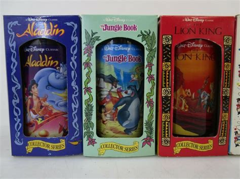 Full Set Of 8 Disney Burger Kingcoca Cola Collector Series Plastic