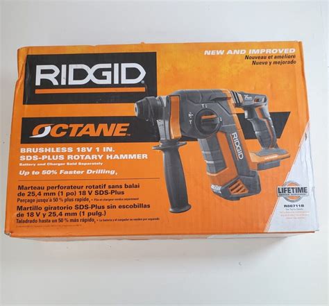 Mavin Ridgid Octane Rotary Hammer Cordless Brushless Sds Plus Tool