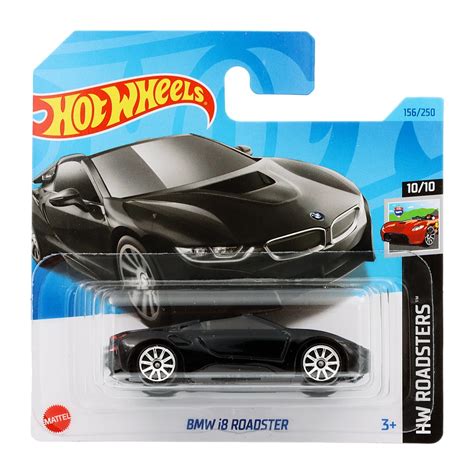 Masinuta Metalica Hot Wheels BMW I8 Roadster Negru 1 64 EMAG Ro