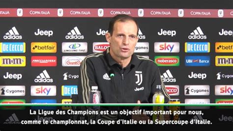 8es Allegri La Juventus n est pas favorite Vidéo Dailymotion