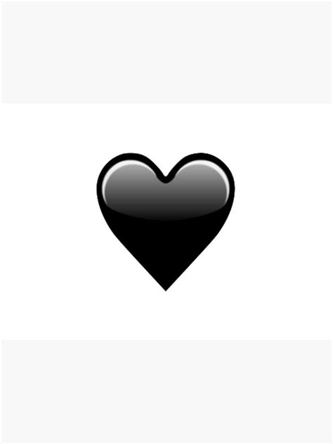 "black heart emoji" Art Print by newjerseygirl | Redbubble