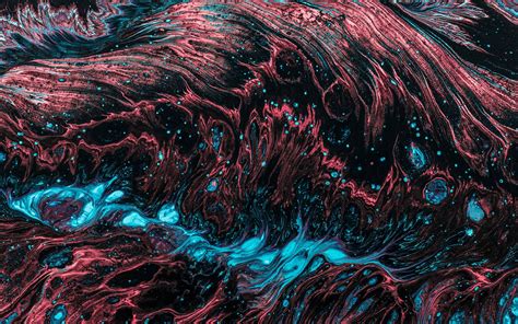 red and blue fluid abstract painting Mac Wallpaper Download ...