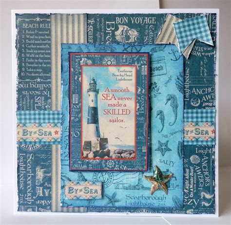 By The Sea X Card Graphic Projects Graphic Mini Scrapbook