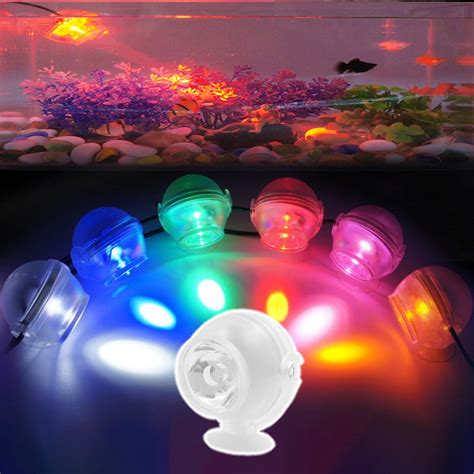 Lwithszg Aquarium Mini Led Spotlights Amphibious Lighting Submersible