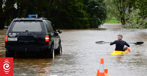 Cyclone Gabrielle Flooding And Land Slips Isolate Some Auckland