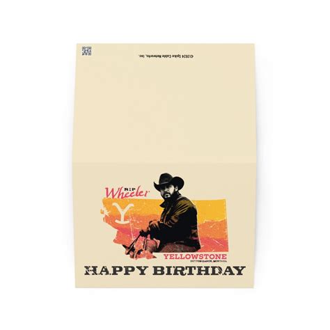 Yellowstone Rip Wheeler Birthday Card Paramount Shop