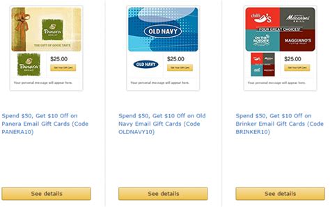 Amazon: Save $10 on select electronic gift cards - Shopportunist