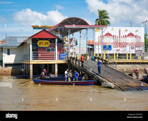 The Ramp For The Cross Border Ferries Between Thailand And Malaysia In