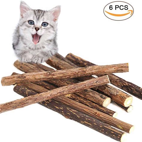 Natural Matatabi Catnip Sticks For Cat Teeth Grinding Chew Toy Organic