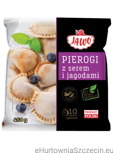 JAWO PIEROGI Z SEREM I JAGODAMI 450G 12SZT EHurtowniaSzczecin Eu